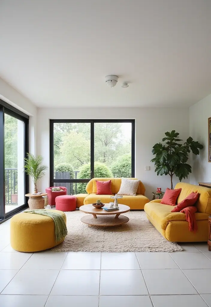 28 Tiles for Living Room Floor Small House Ideas That Add Space Illusion - 27. Simple White Tiles