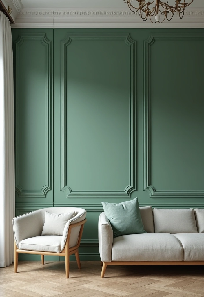 28 Wall Molding Ideas Living Room That Add Texture and Class - 11. Decorative Corner Molding