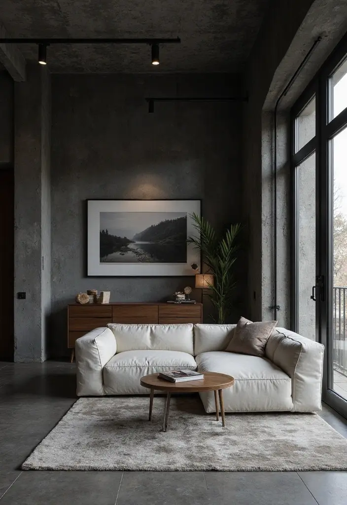 28 Wall Molding Ideas Living Room That Add Texture and Class - 22. Sleek Industrial Moldings