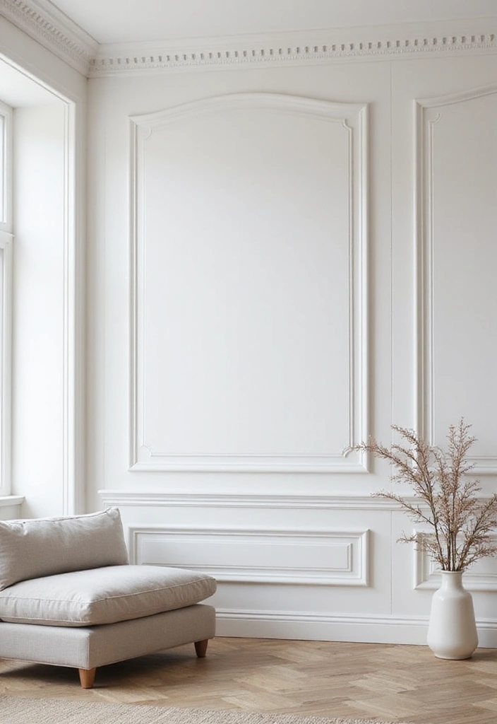 28 Wall Molding Ideas Living Room That Add Texture and Class - 5. Modern Geometric Molding