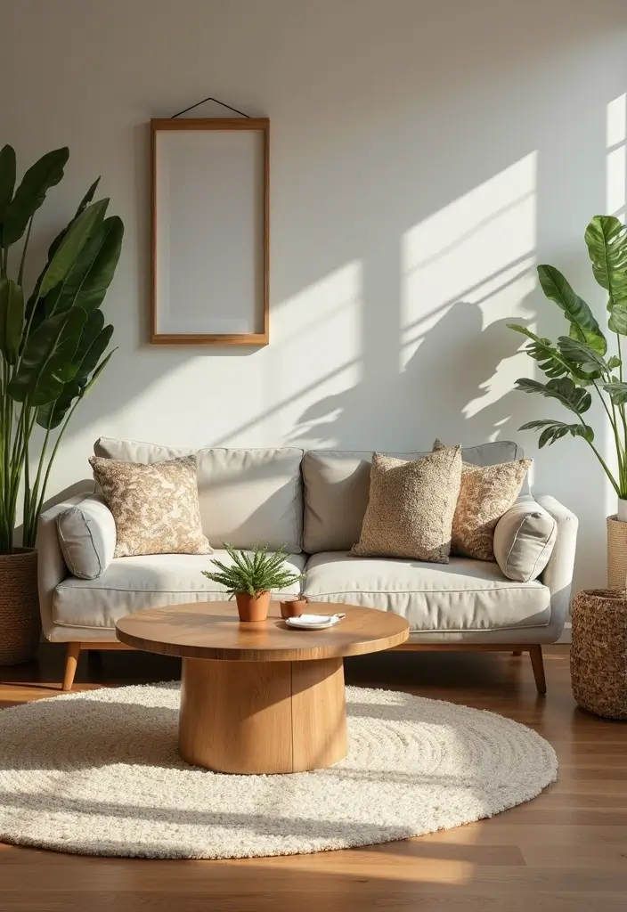 29 Brown and Blue Living Room Ideas That Feel Calm and Balanced - 16. Eco-Friendly Materials