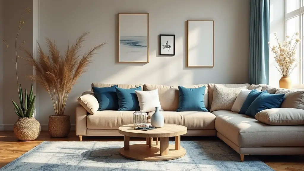 29 Brown and Blue Living Room Ideas That Feel Calm and Balanced