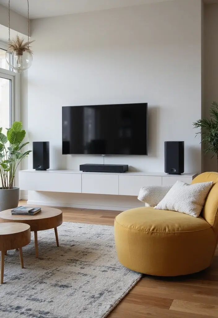 29 Family Living Room Ideas Modern Designs That Feel Cozy and Practical - 12. Smart Home Technology