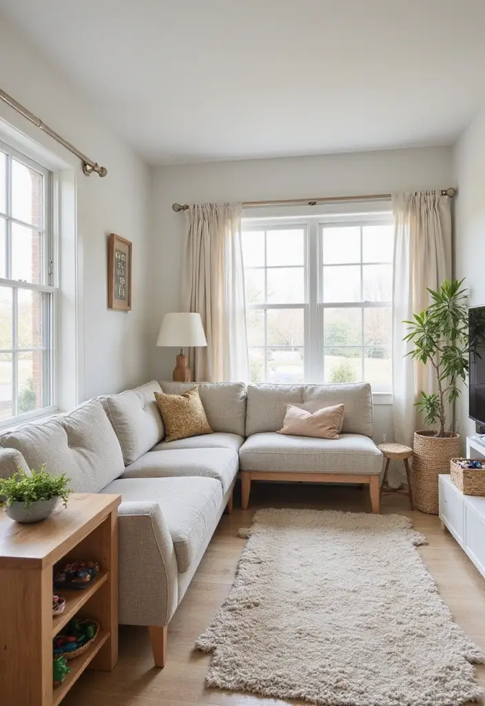 29 Family Living Room Ideas Modern Designs That Feel Cozy and Practical - 15. Integrative Play Areas