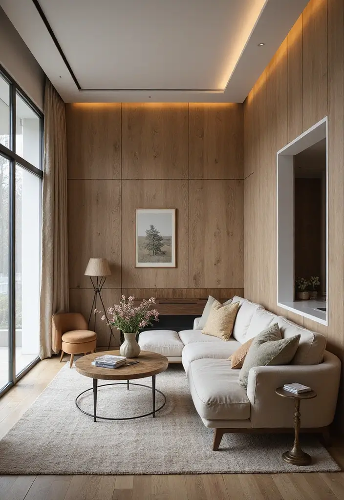 29 Family Living Room Ideas Modern Designs That Feel Cozy and Practical - 16. Incorporating Textured Walls