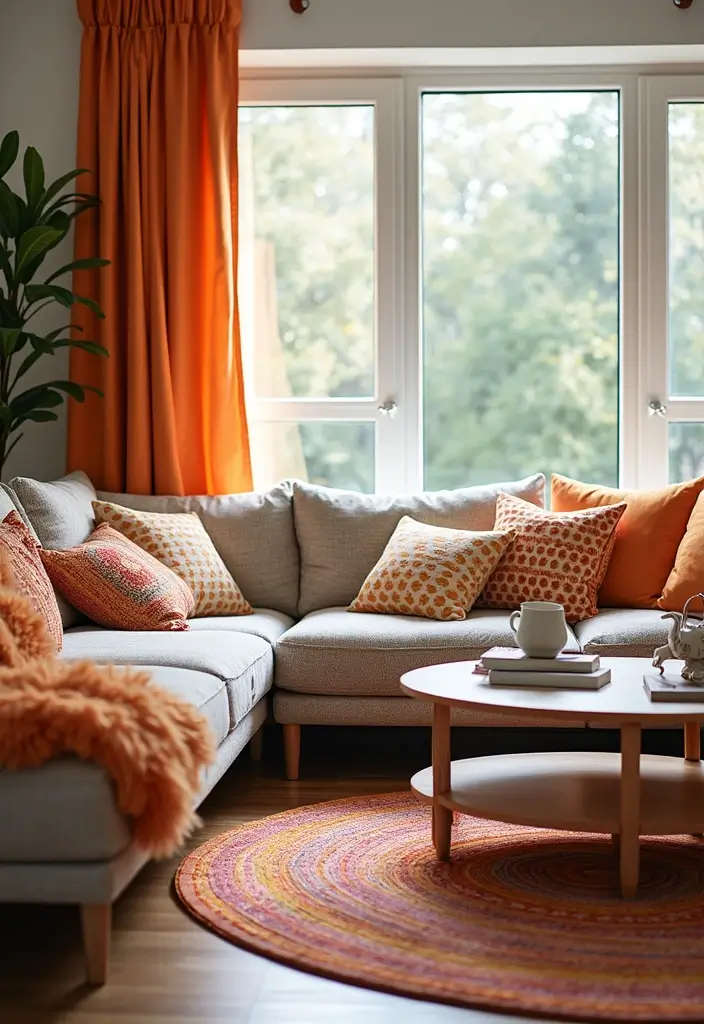 29 Family Living Room Ideas Modern Designs That Feel Cozy and Practical - 18. Playful Patterns and Prints