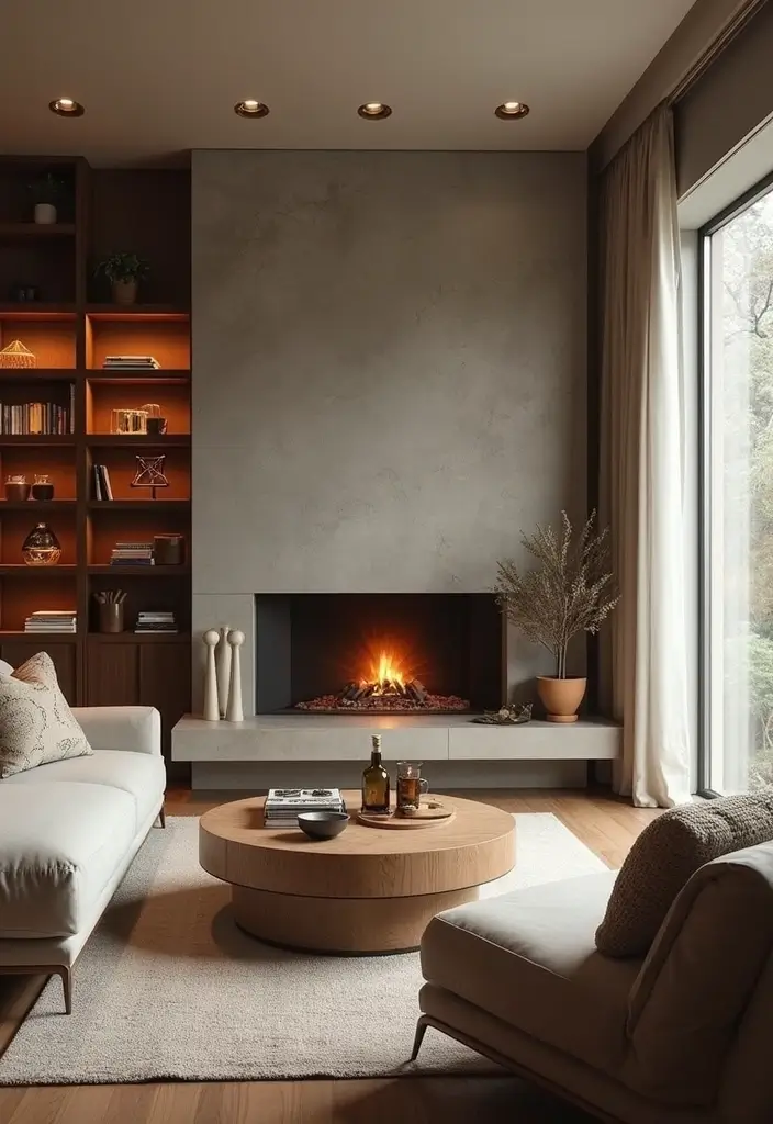 29 Family Living Room Ideas Modern Designs That Feel Cozy and Practical - 22. Cozy Fireplaces
