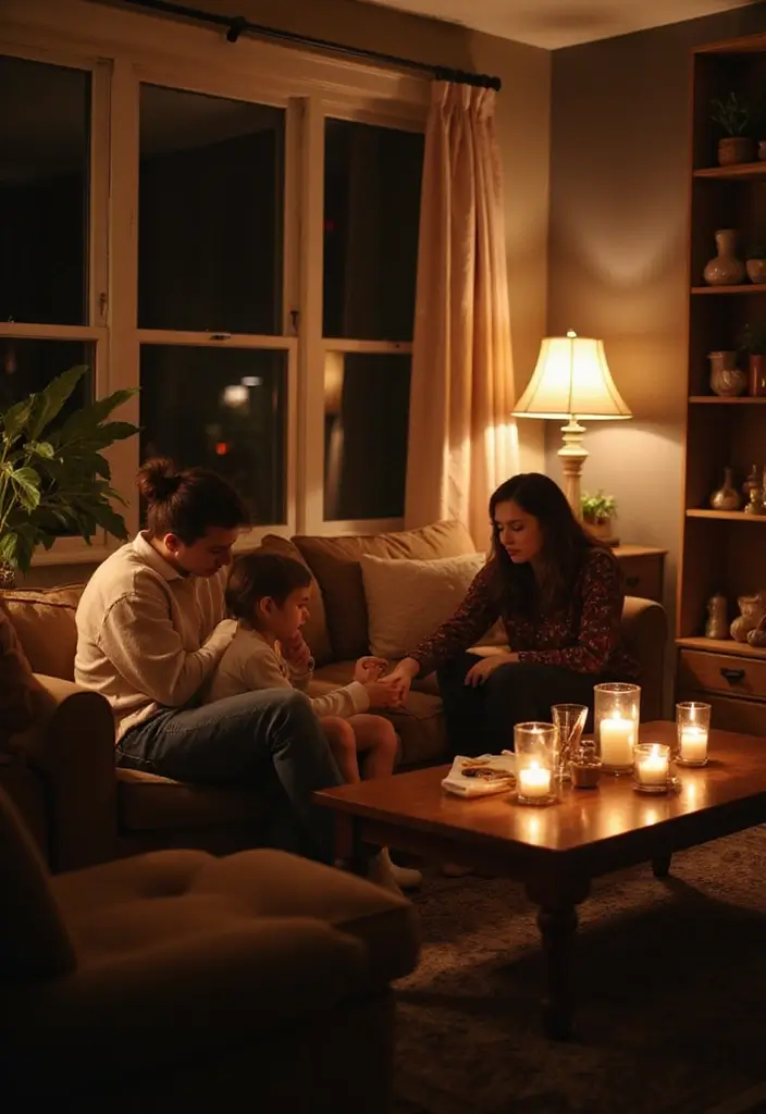 29 Family Living Room Ideas Modern Designs That Feel Cozy and Practical - 9. Soft Lighting Solutions