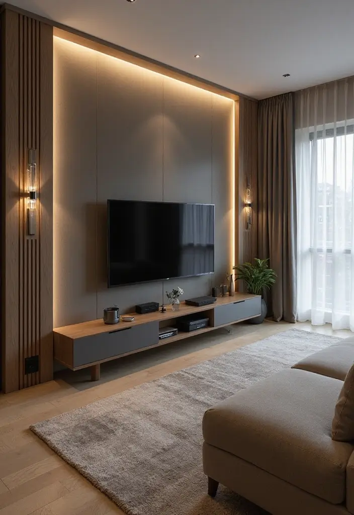 29 First Floor Living Room Ideas That Make the Most of the Layout - 10. Incorporating Technology Elegantly