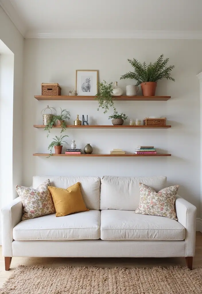 29 First Floor Living Room Ideas That Make the Most of the Layout - 15. Functional Shelving Solutions