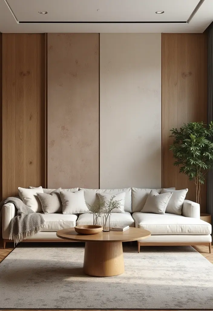 29 First Floor Living Room Ideas That Make the Most of the Layout - 20. Decorative Wall Panels