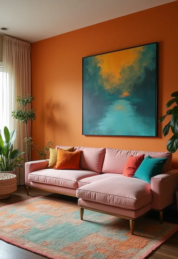 29 First Floor Living Room Ideas That Make the Most of the Layout - 4. Bold Accent Walls