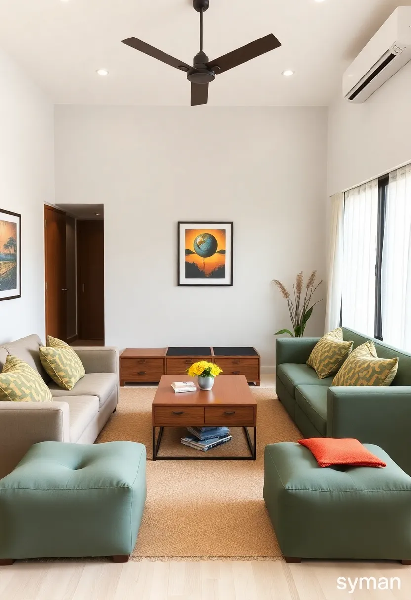 29 Kerala Living Room Designs That Blend Tradition and Modernity - 20. Multitasking Furniture for Small Spaces