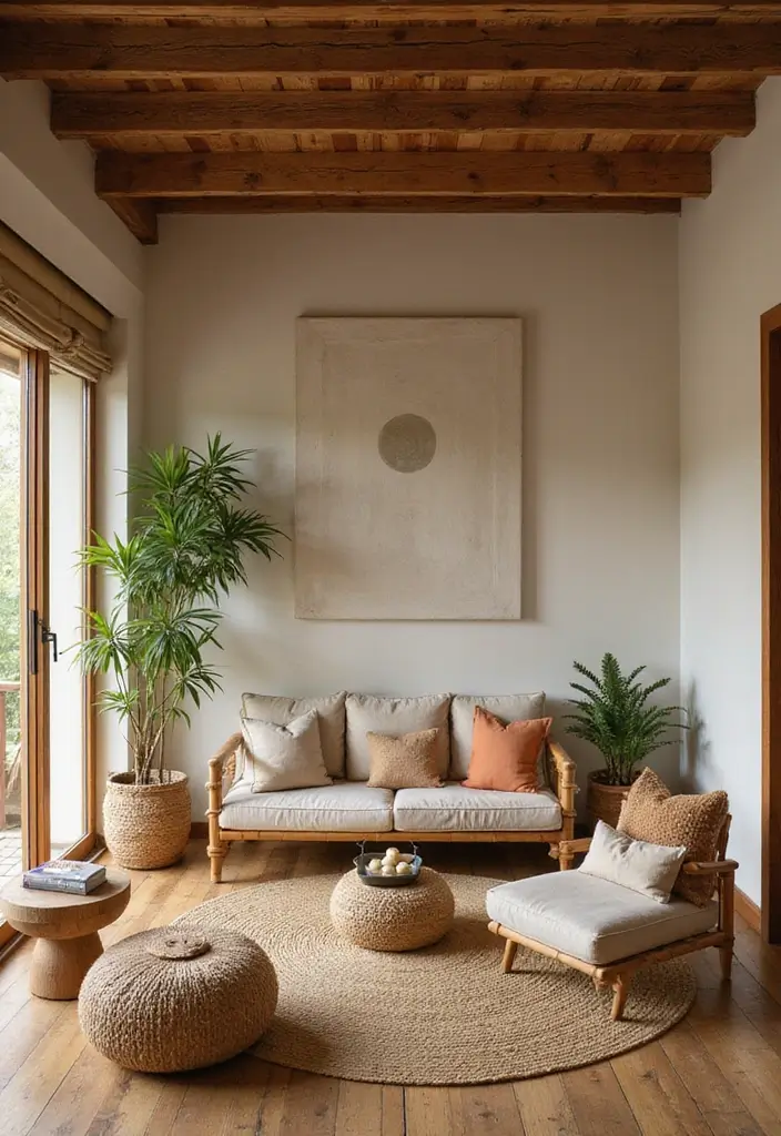 29 Kerala Living Room Designs That Blend Tradition and Modernity - 3. Eco-Friendly Materials for Sustainable Living