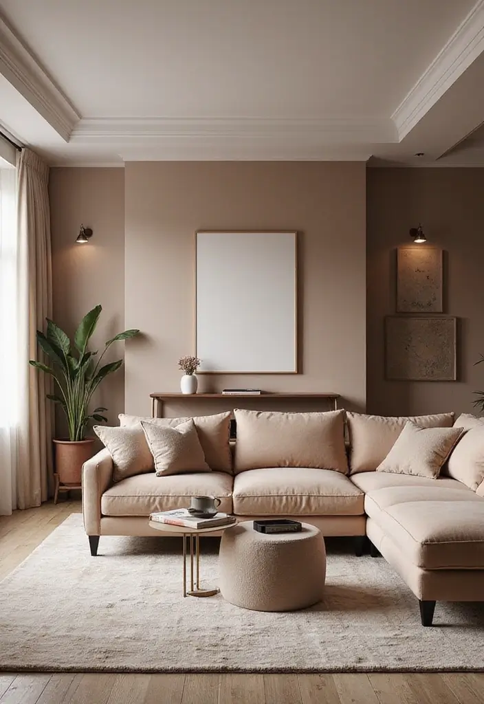 29 Living Room Dark Ideas That Feel Dramatic and Sophisticated - 21. Monochromatic Color Schemes