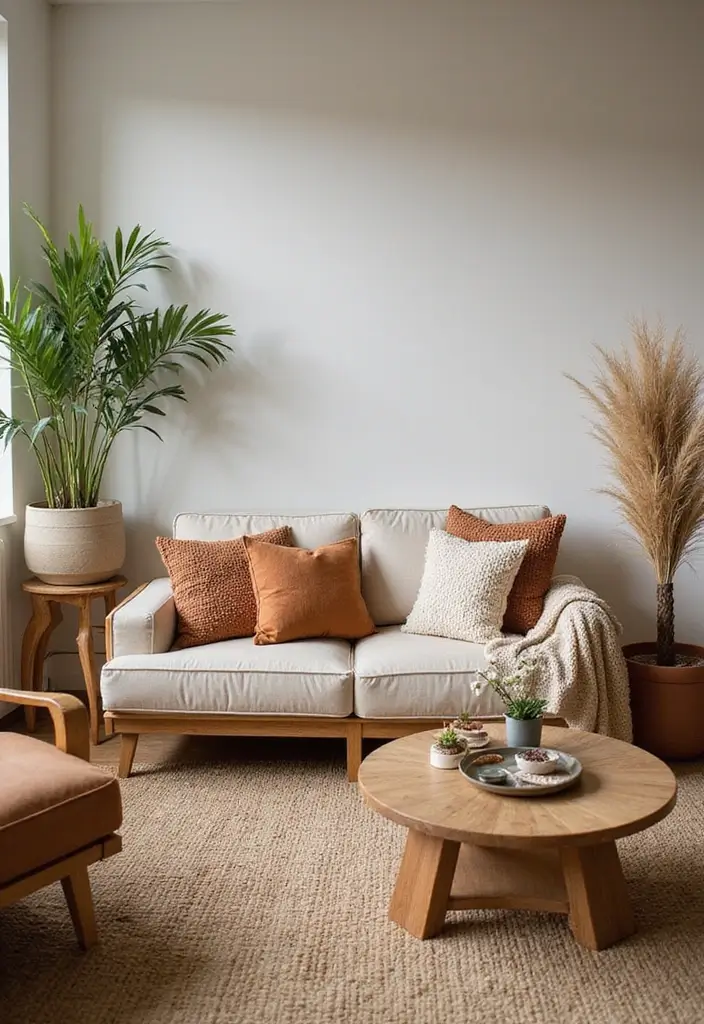 29 Living Room Ideas Cozy Styles That Feel Warm and Relaxing - 1. Embrace Earthy Tones
