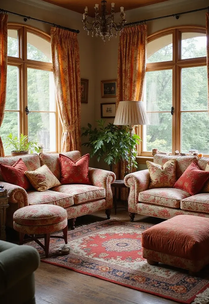 29 Living Room Ideas Cozy Styles That Feel Warm and Relaxing - 18. Play with Patterns