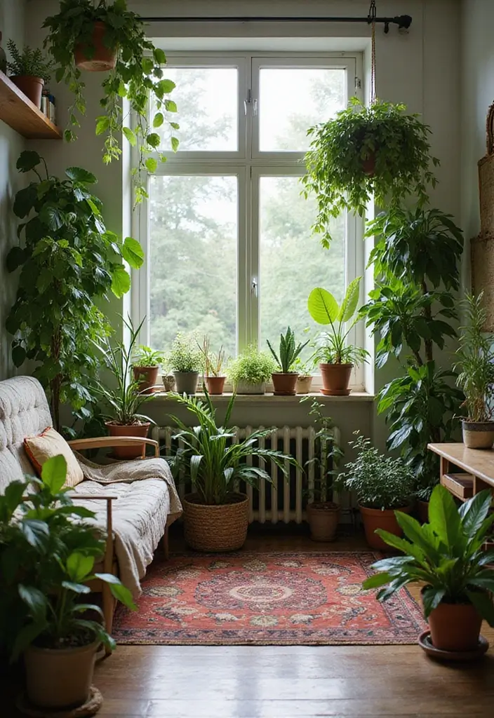 29 Living Room Ideas Cozy Styles That Feel Warm and Relaxing - 24. Add a Touch of Greenery