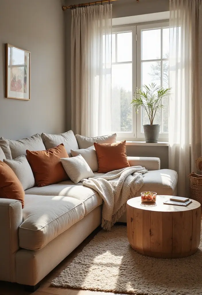 29 Living Room Ideas Cozy Styles That Feel Warm and Relaxing - 26. Choose Comfortable Fabrics