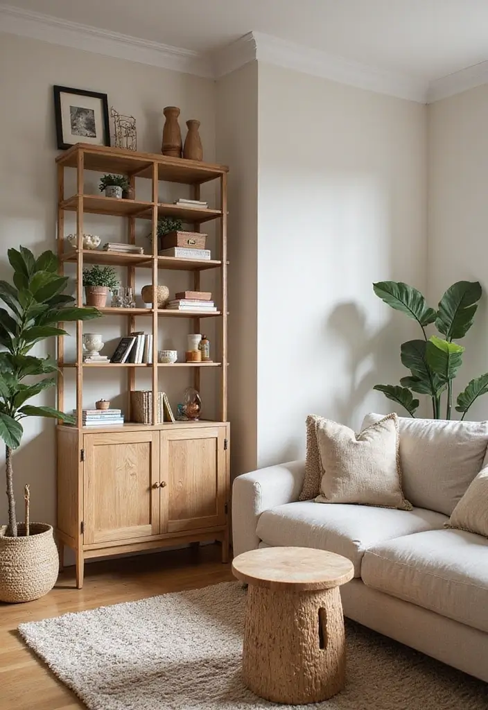 29 Living Room Ideas Cozy Styles That Feel Warm and Relaxing - 29. Maximize Your Space with Smart Storage