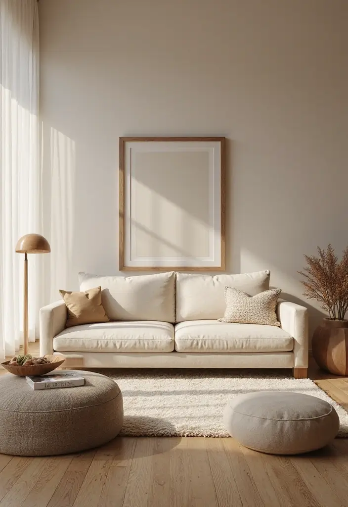 29 Living Room Ideas Simple Designs That Feel Clean and Minimal - 10. Soft Curves