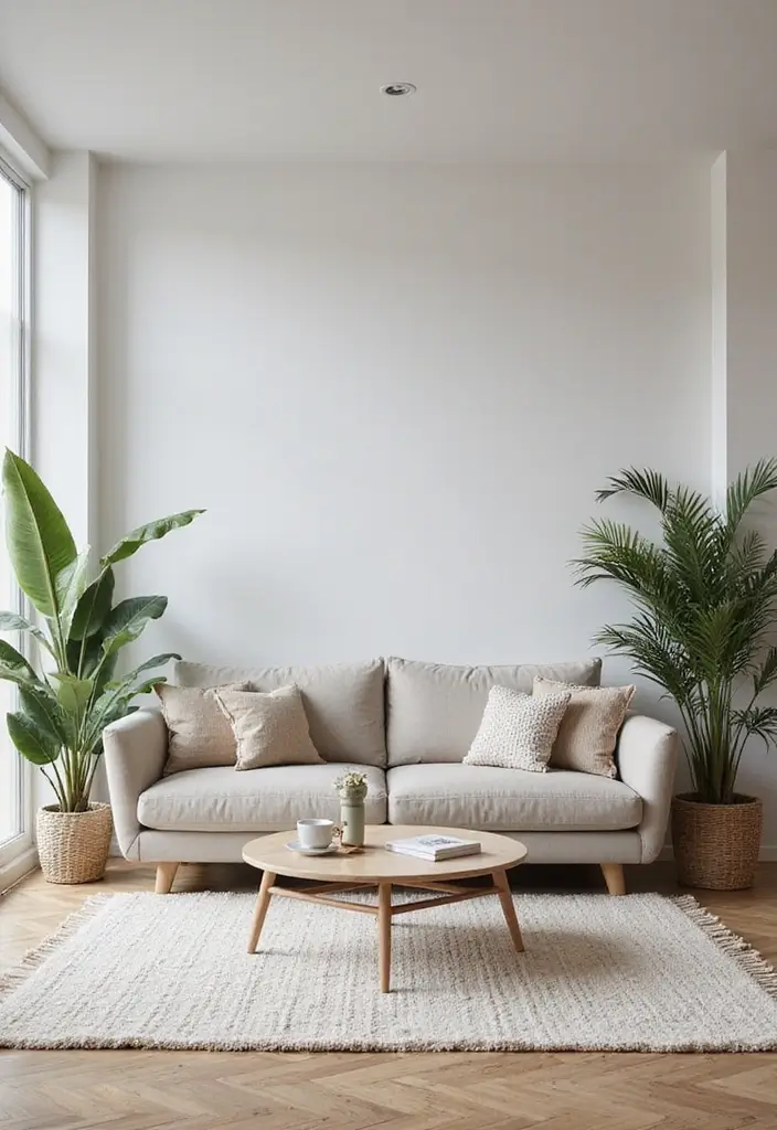 29 Living Room Ideas Simple Designs That Feel Clean and Minimal - 13. Simple Area Rugs