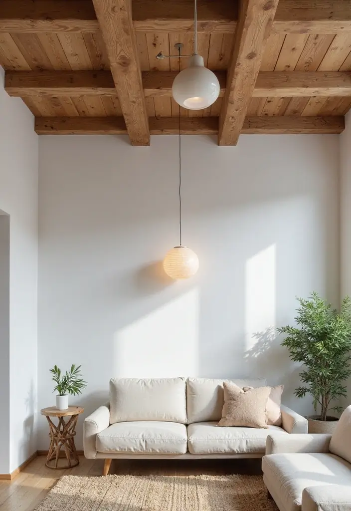 29 Living Room Ideas Simple Designs That Feel Clean and Minimal - 15. Simple Ceiling Treatments