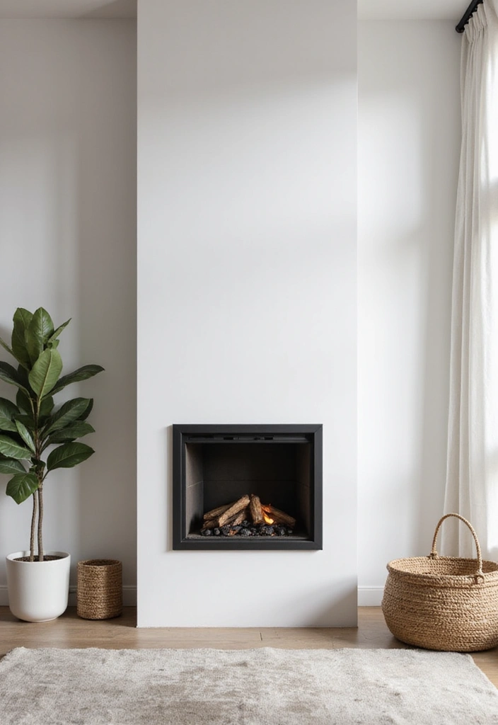 29 Living Room Ideas Simple Designs That Feel Clean and Minimal - 17. Simple Fireplaces