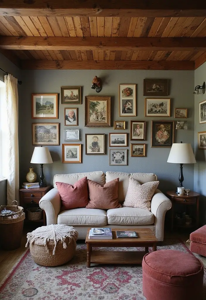 29 Rustic Cabin Living Room Ideas That Feel Warm and Inviting - 25. Incorporate Personal Touches