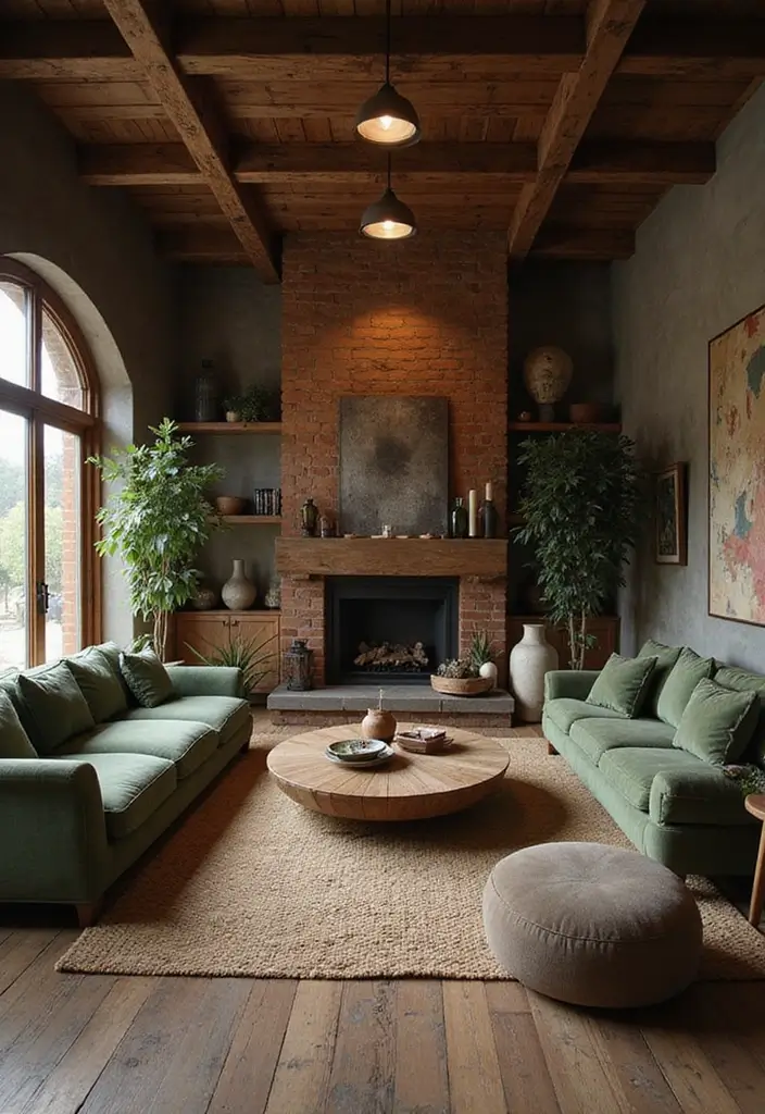 29 Rustic Cabin Living Room Ideas That Feel Warm and Inviting - 4. Go for Earthy Color Palettes