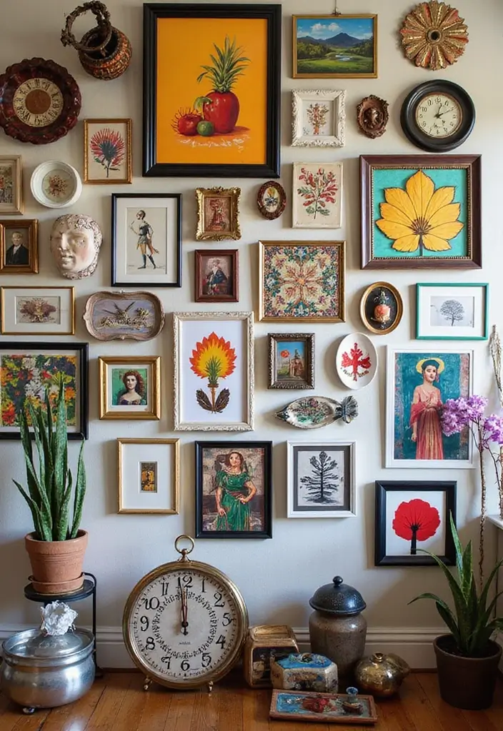 29 Wall Highlight Ideas Living Room That Add Drama and Depth - 2. Gallery Walls