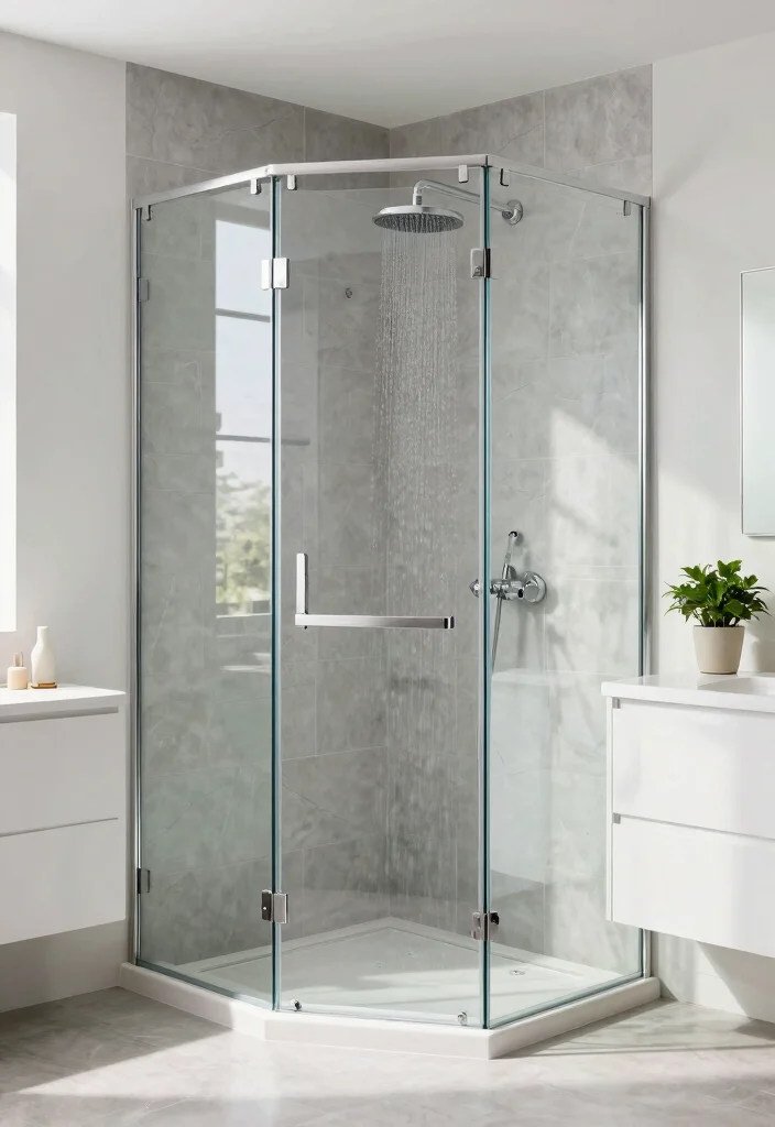 14 Bathroom Dry And Wet Area Partition Ideas For Better Layout - 1. Glass Partitioning for a Minimalist Look 1