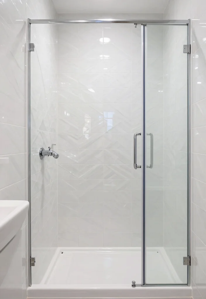 14 Chevron Tile Bathroom Ideas With Modern Pattern - 13. High Gloss for Modern Shine 1