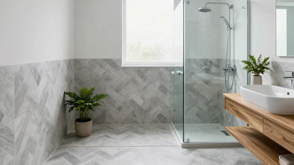 14 Chevron Tile Bathroom Ideas With Modern Pattern