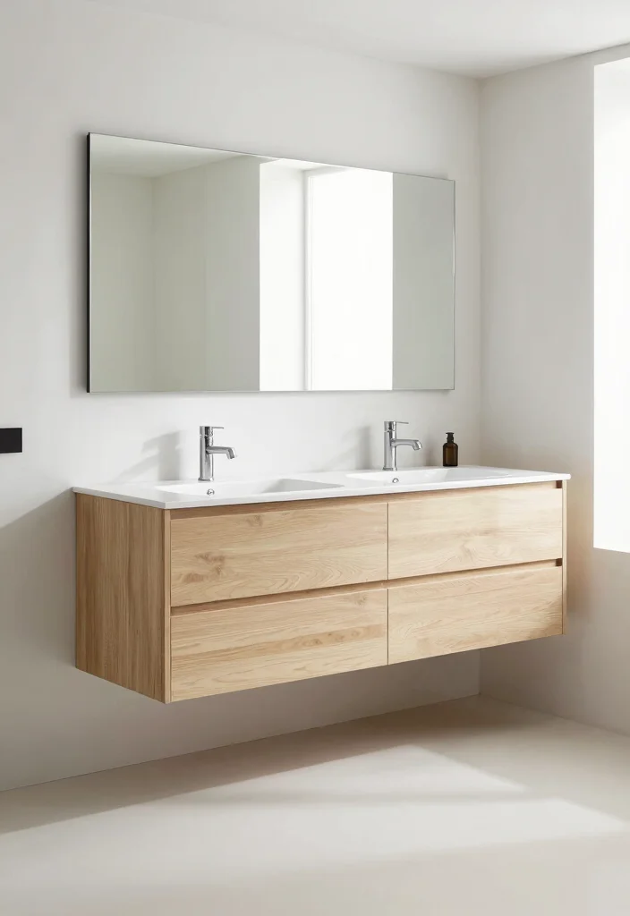 14 Ikea Bathroom Vanity Ideas That Look Custom - 7. Floating Vanities for a Spacious Feeling 1
