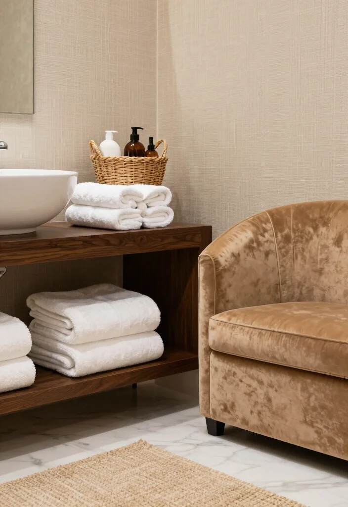14 Ralph Lauren Bathroom Ideas With Classic Elegance - 2. Luxurious Textures 1