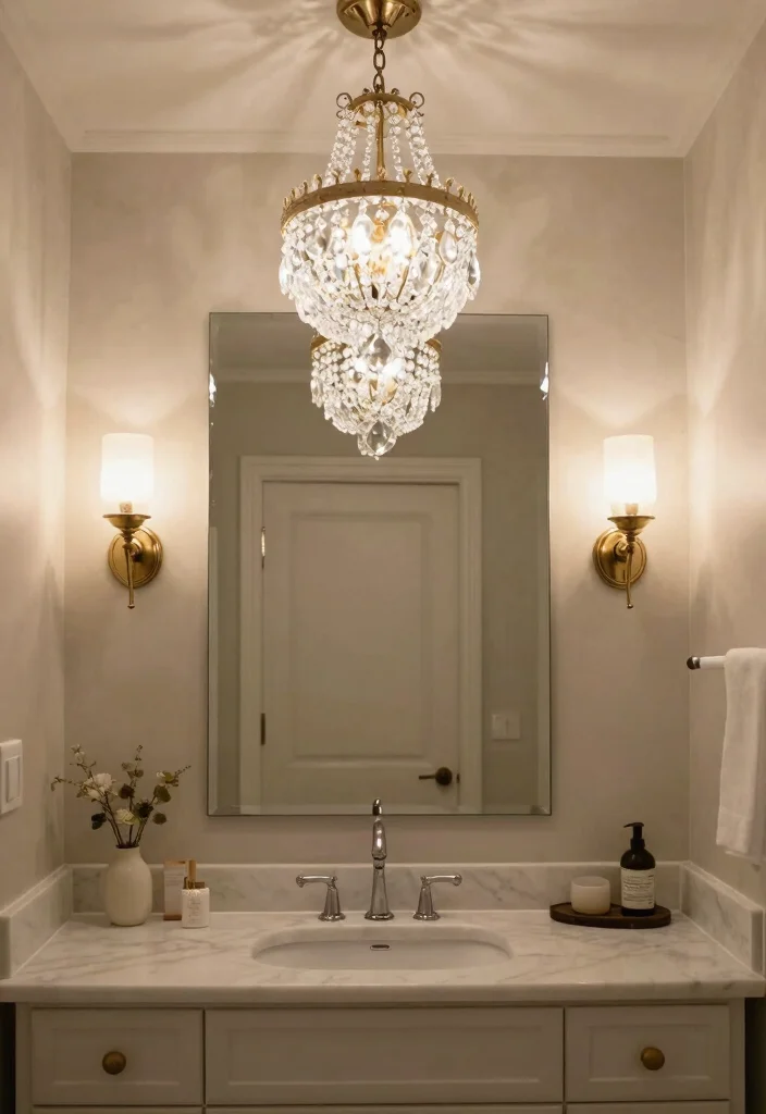 14 Ralph Lauren Bathroom Ideas With Classic Elegance - 4. Chic Lighting Designs 1