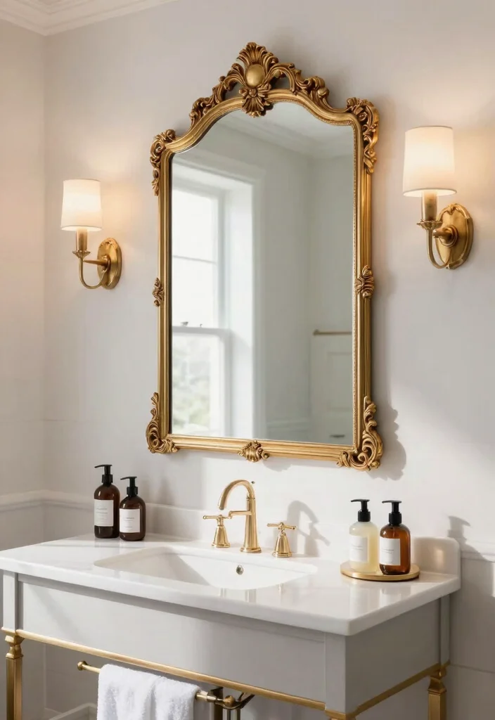 14 Ralph Lauren Bathroom Ideas With Classic Elegance - 5. Statement Mirrors 1