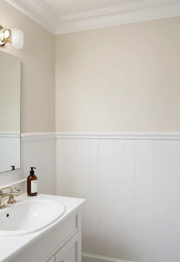 14 Ralph Lauren Bathroom Ideas With Classic Elegance - 8. Classic Wainscoting 1