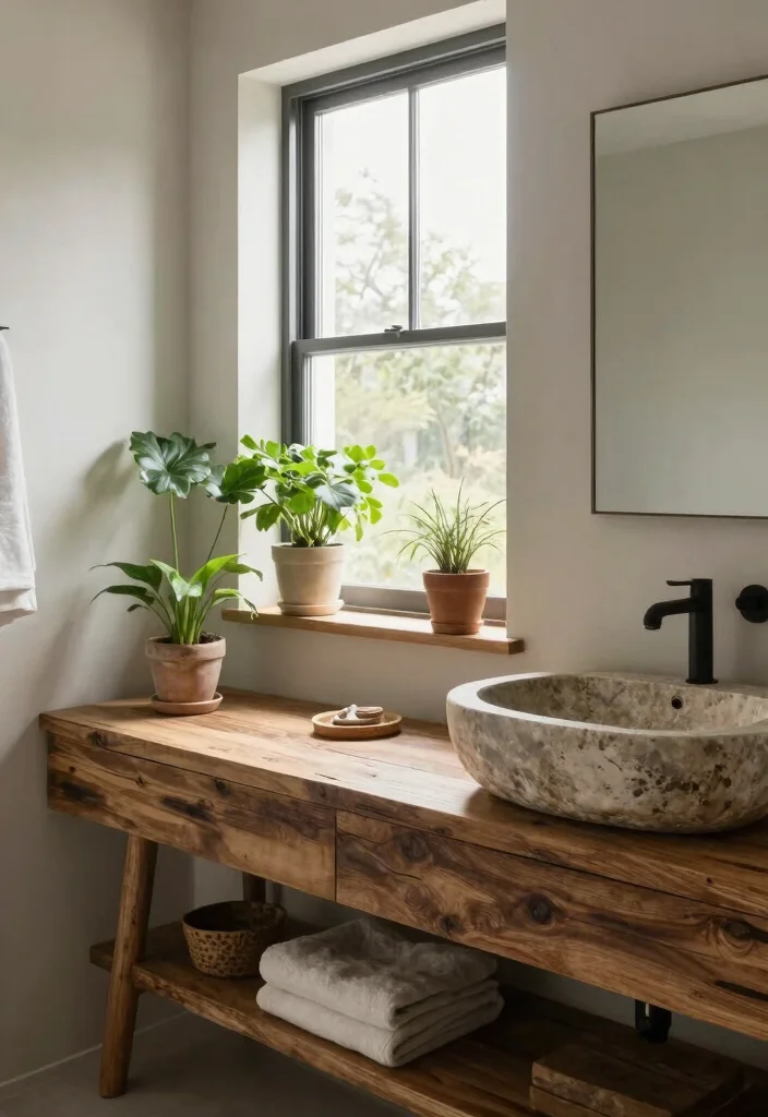 14 Ralph Lauren Bathroom Ideas With Classic Elegance - 9. Natural Elements 1