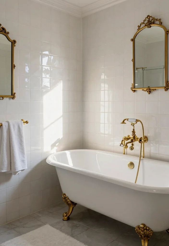 14 Victorian Bathroom Tile Ideas With Historic Charm - 13. Glossy and Reflective Surface Tiles 1