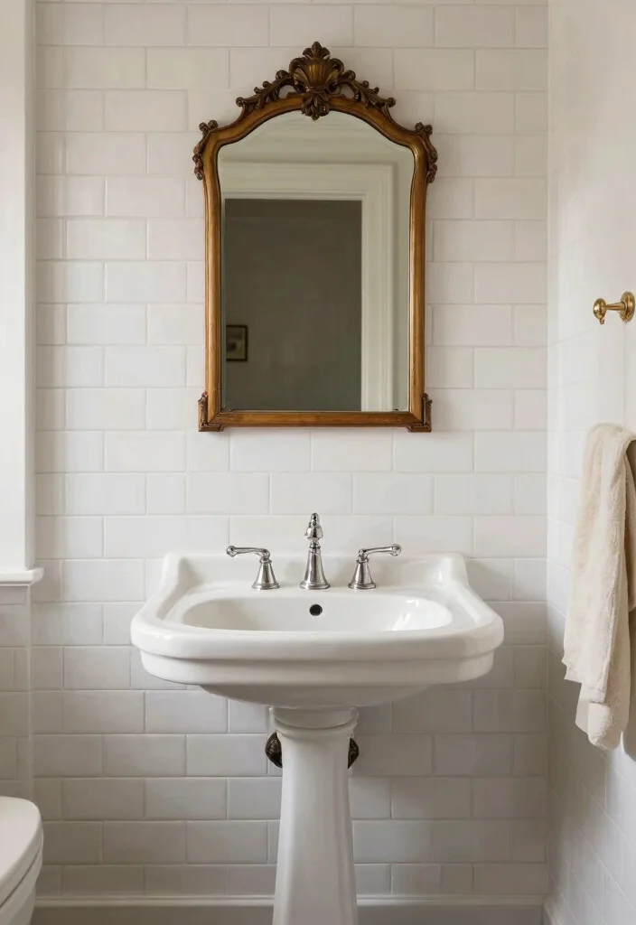 14 White Mosaic Tile Bathroom Ideas That Feel Bright - 6. Timeless Classics 1
