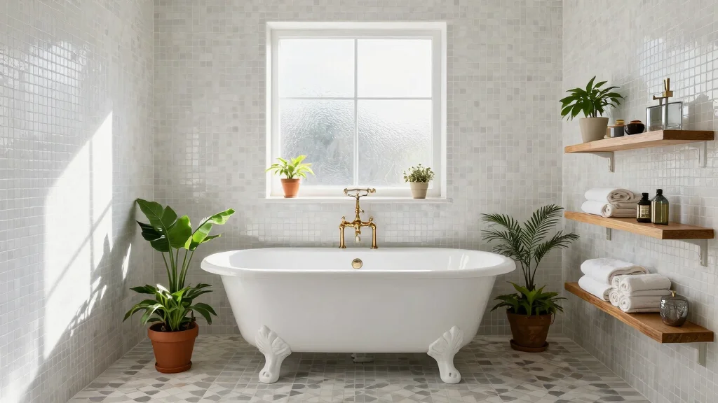 14 White Mosaic Tile Bathroom Ideas That Feel Bright