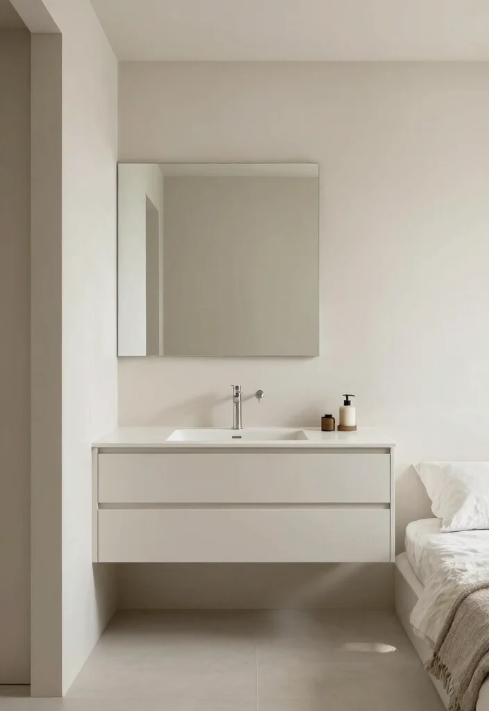 15 Bathroom In Bedroom Ideas For Modern Living - 12. Minimalist Approach 1