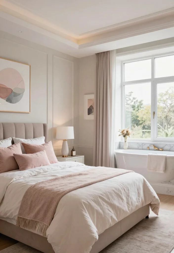 15 Bathroom In Bedroom Ideas For Modern Living - 4. Cohesive Color Schemes 1