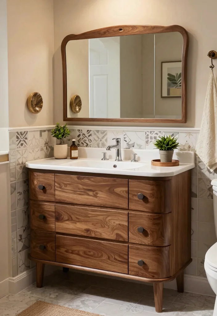 15 Bathroom Vanity With Drawer Ideas For Better Storage - 10. Customized Vanities for Unique Spaces 1