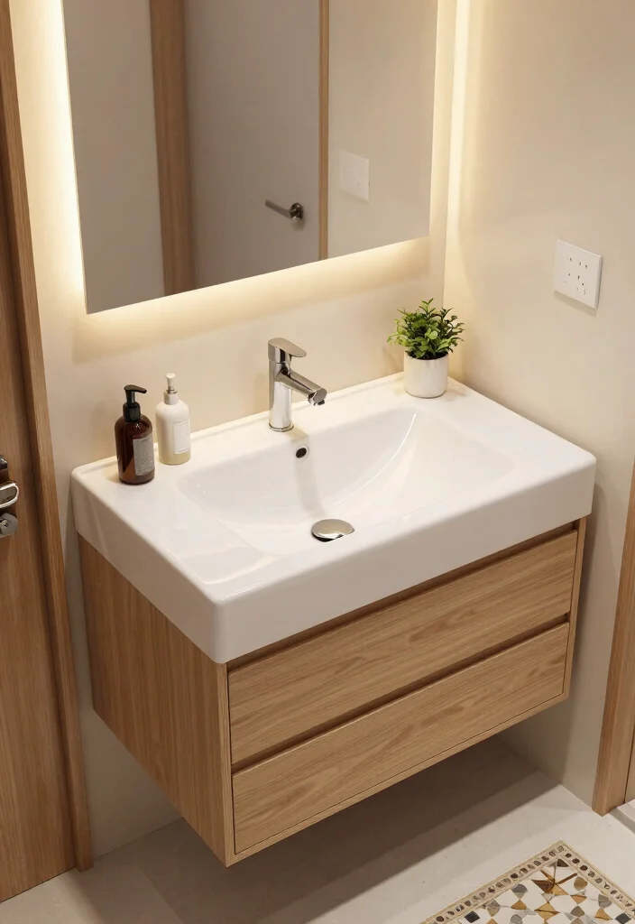 15 Bathroom Vanity With Drawer Ideas For Better Storage - 4. Two-in-One Sink and Storage Solutions 1