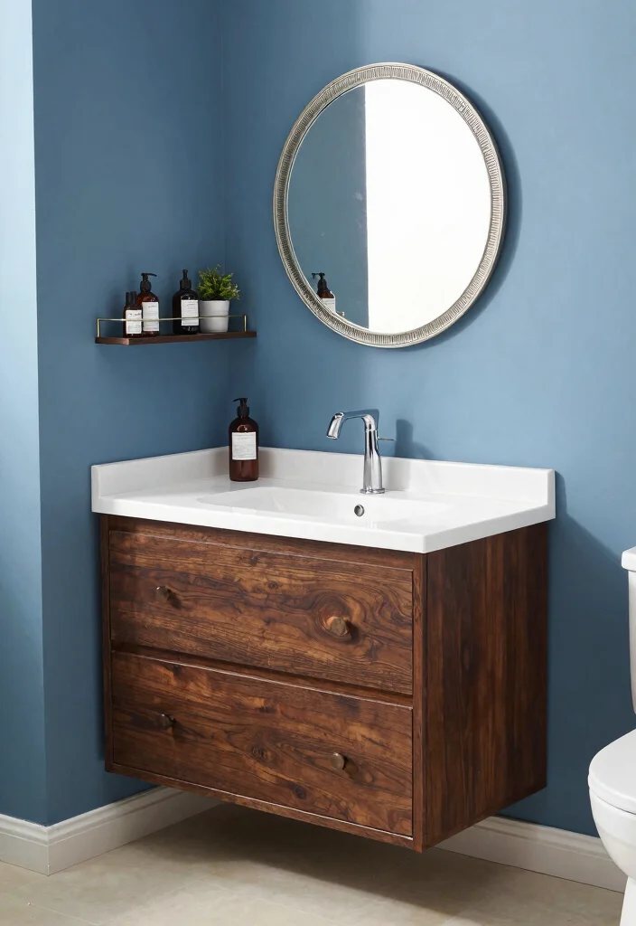 15 Bathroom Vanity With Drawer Ideas For Better Storage - 5. Corner Bathroom Vanities 1