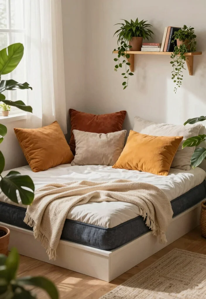 15 Bedroom Without Bed Frame Ideas for a Minimal Relaxed Style - 10. Sleeping Nooks 1