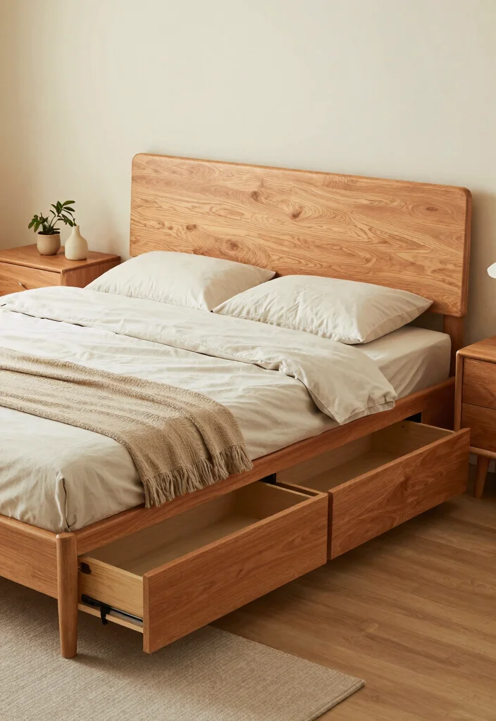 15 Bedroom Without Bed Frame Ideas for a Minimal Relaxed Style - 12. Storage Beds 1